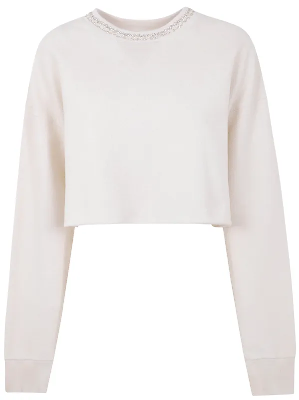 COTTON CROPPED SWEATSHIRT sold by Lord & Taylor