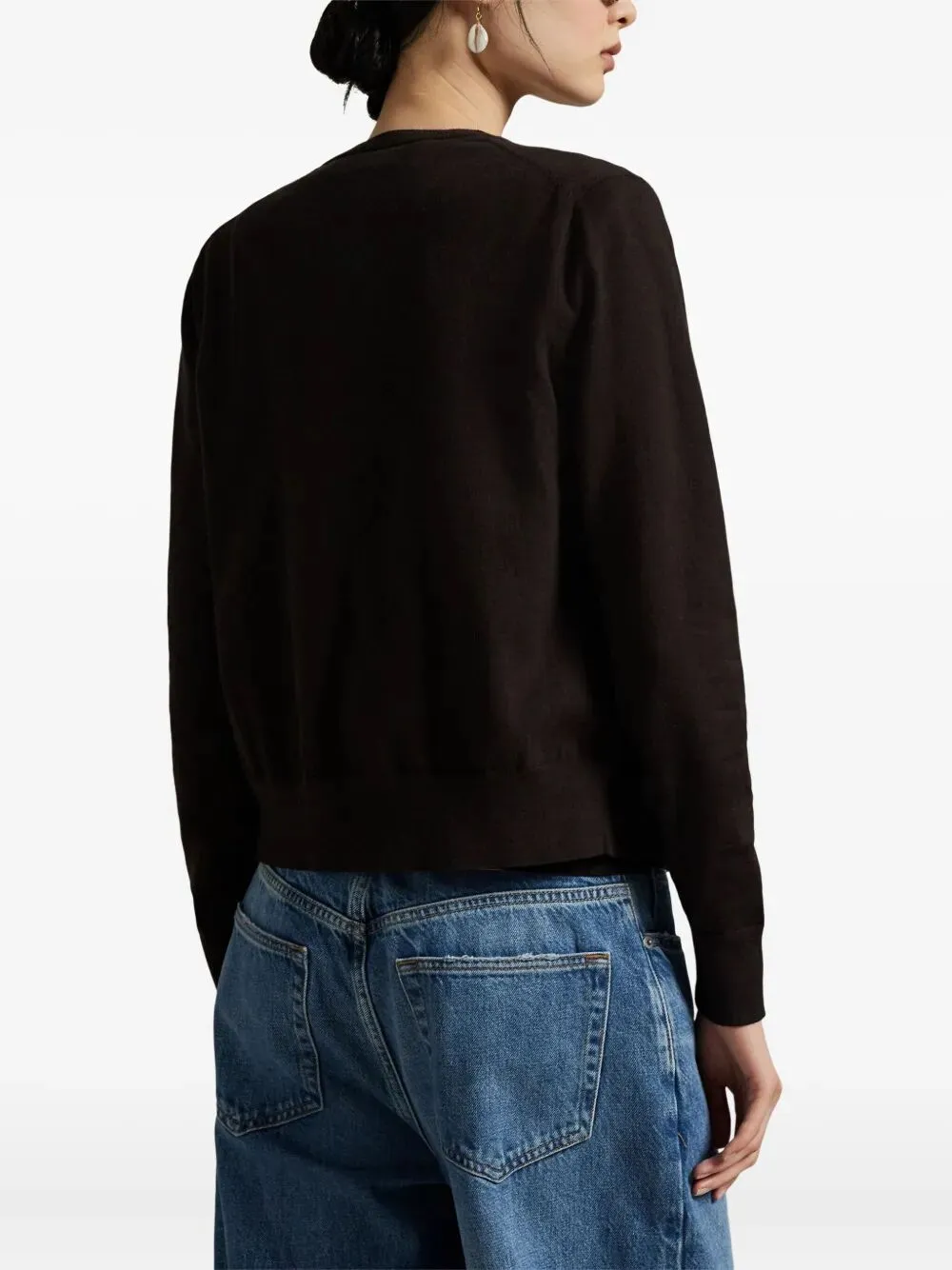 CARDIGAN WITH POLO PONY MOTIF sold by Lord & Taylor product image thumbnail 3