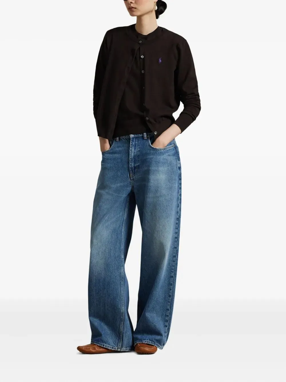 CARDIGAN WITH POLO PONY MOTIF sold by Lord & Taylor product image thumbnail 4