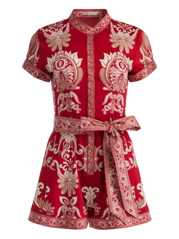 LUCY COTTON SHORT ROMPER sold by Lord & Taylor