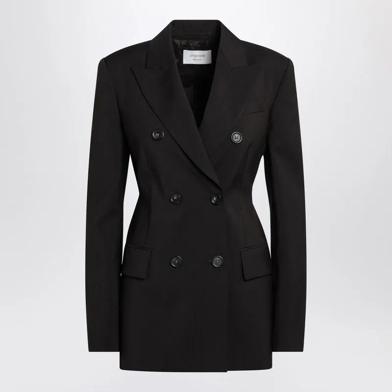DOUBLE-BREASTED BROWN WOOL JACKET sold by Lord & Taylor