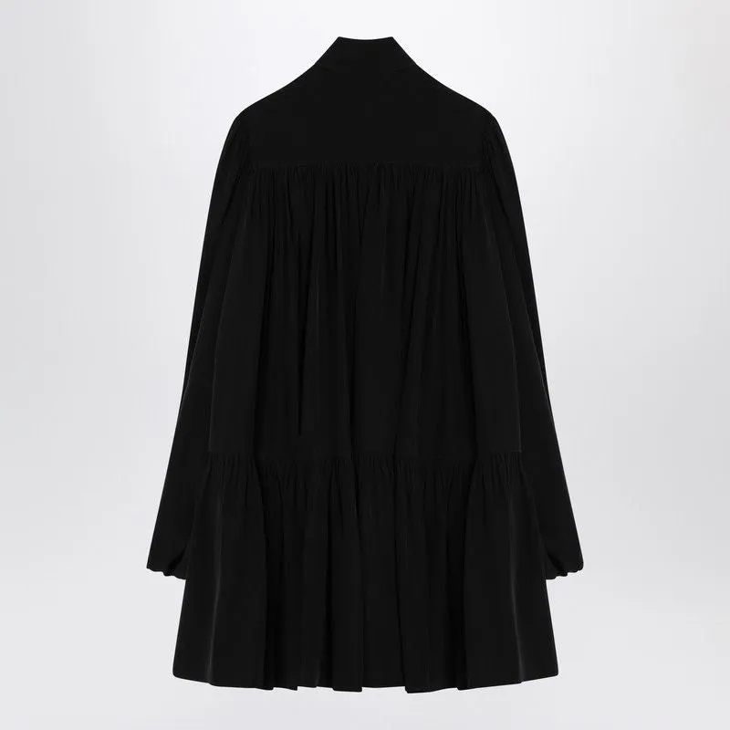 BLACK LAVALLIèRE DRESS IN SILK sold by Lord & Taylor product image thumbnail 2