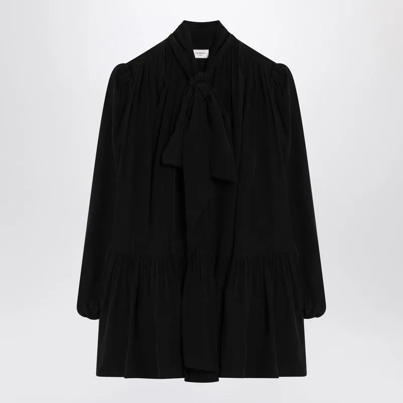 BLACK LAVALLIèRE DRESS IN SILK sold by Lord & Taylor