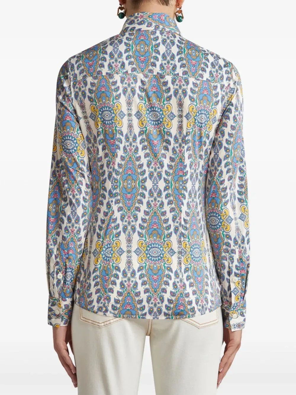 PRINTED COTTON POPLIN SHIRT sold by Lord & Taylor product image thumbnail 3