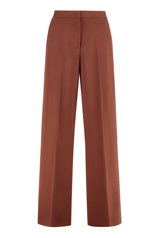 PERGAMINO HIGH-WAIST WIDE-LEG TROUSERS sold by Lord & Taylor
