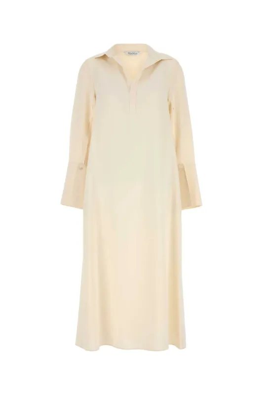 CREAM STRETCH SILK OSSOLA DRESS sold by Lord & Taylor