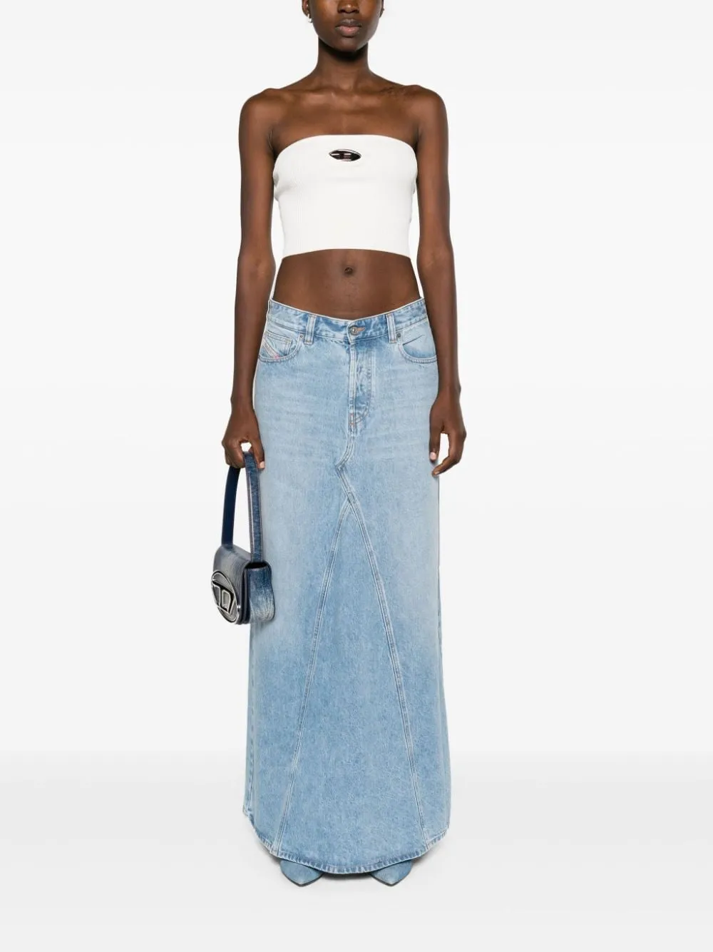 DENIM LONG SKIRT sold by Lord & Taylor product image thumbnail 5