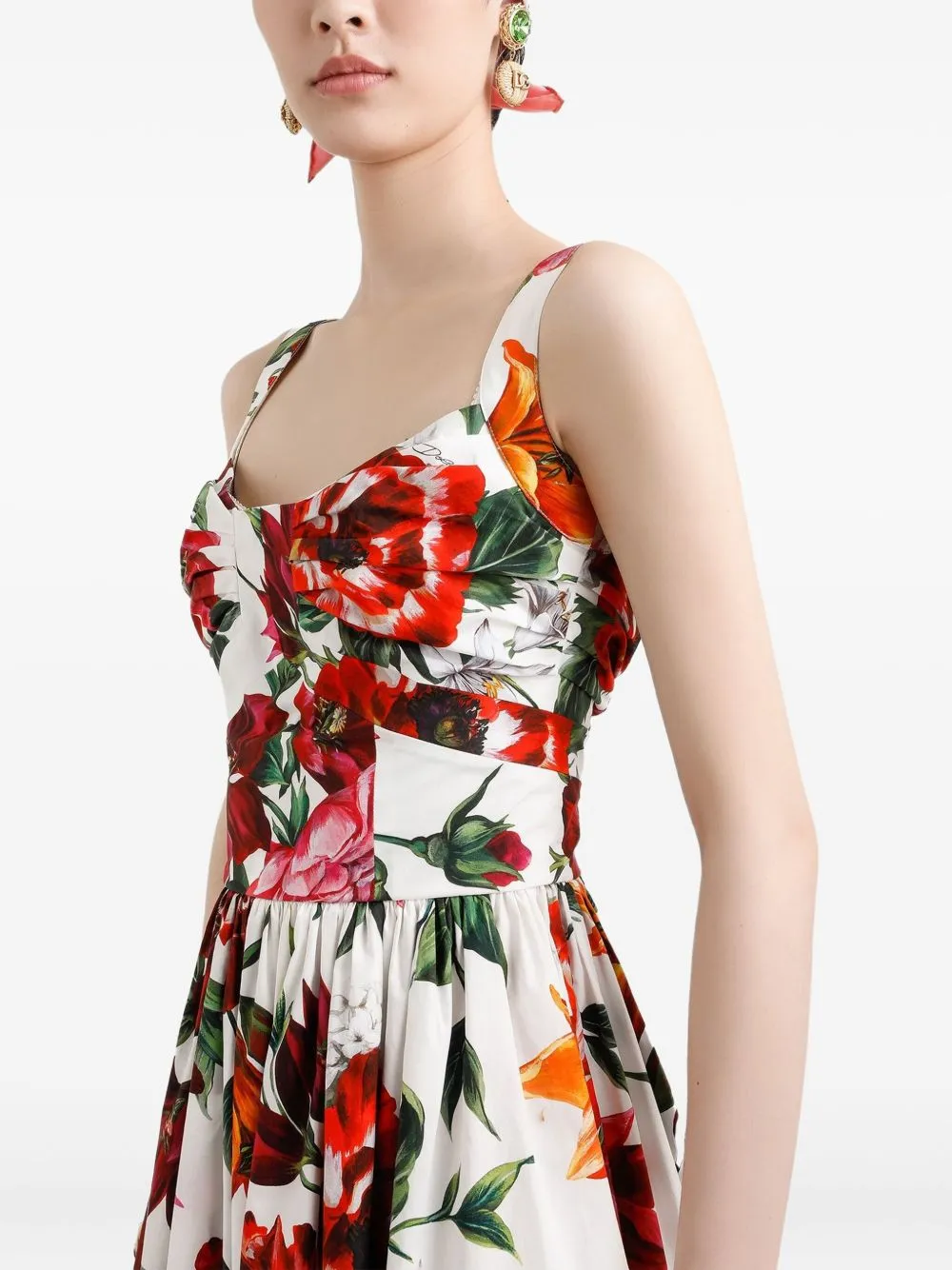 ANEMONI PRINT COTTON MIDI DRESS sold by Lord & Taylor product image thumbnail 3