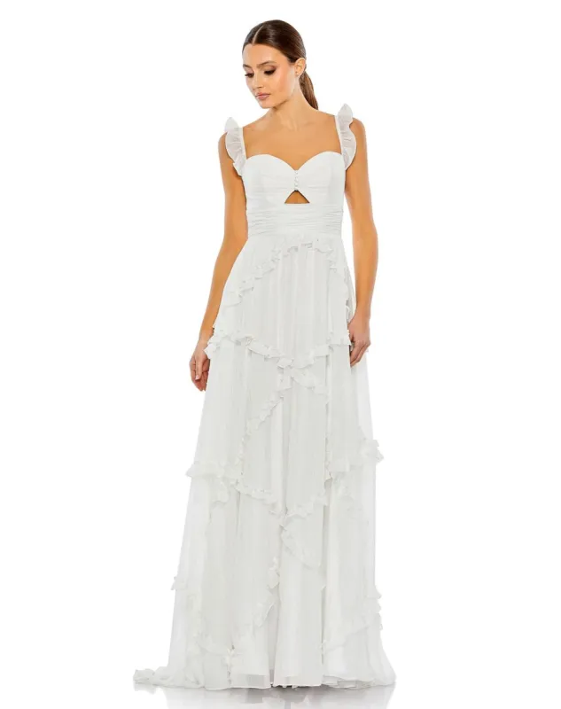 Ruffle Tiered Sleeveless Flowy A Line Gown sold by Lord & Taylor
