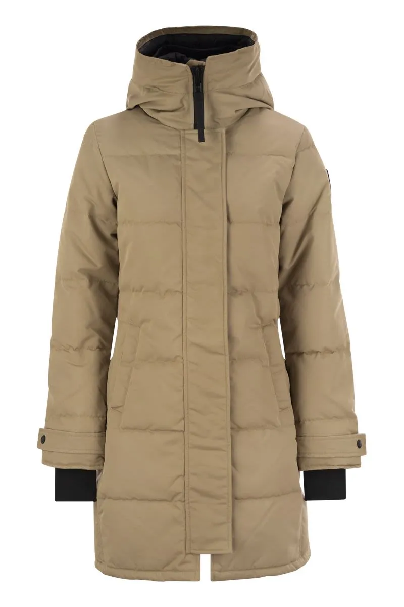 SHELBURNE - PADDED PARKA WITH BLACK BAGDE sold by Lord & Taylor