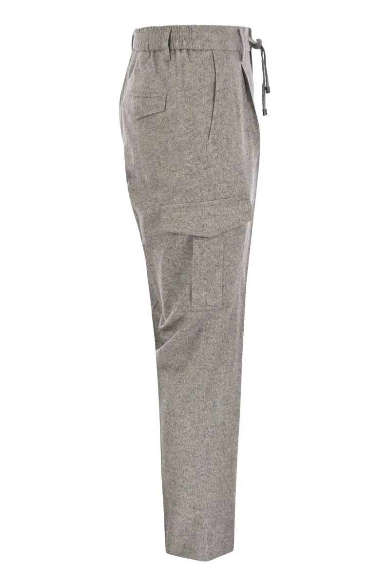 WOOL, SILK AND CASHMERE JOGGER TROUSERS sold by Lord & Taylor product image thumbnail 3