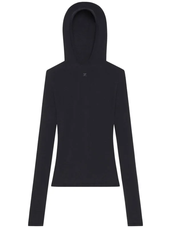 LIGHT WOOL BLACK HOODED SWEATER sold by Lord & Taylor