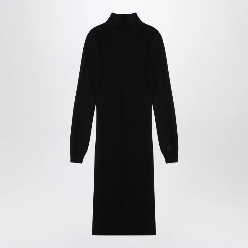 BLACK WOOL-BLEND TURTLENECK DRESS sold by Lord & Taylor