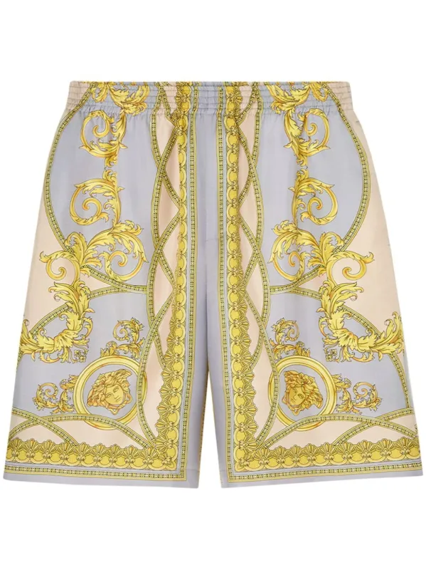 BAROCCO PRINT SILK SHORTS sold by Lord & Taylor