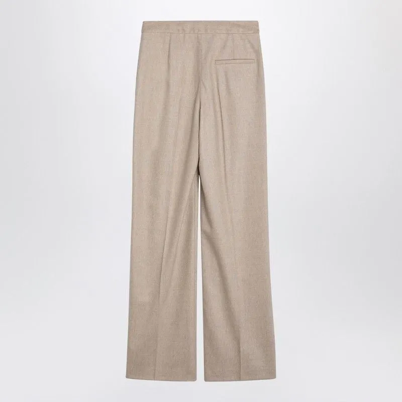 BEIGE WOOL AND CASHMERE TROUSERS sold by Lord & Taylor product image thumbnail 2