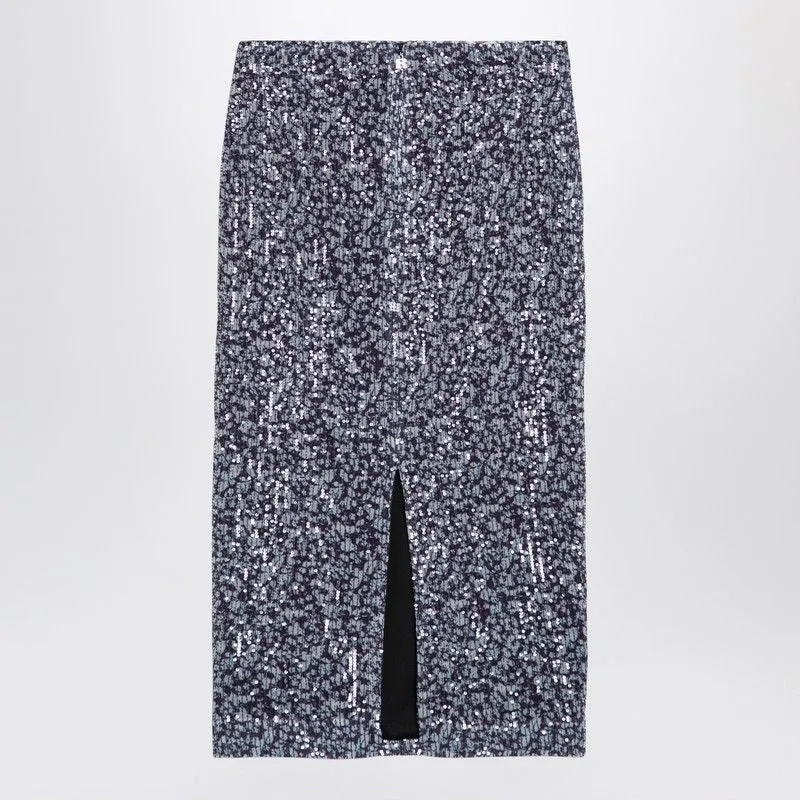 SEQUINED MIDI SKIRT WITH PURPLE PRINT sold by Lord & Taylor product image thumbnail 2