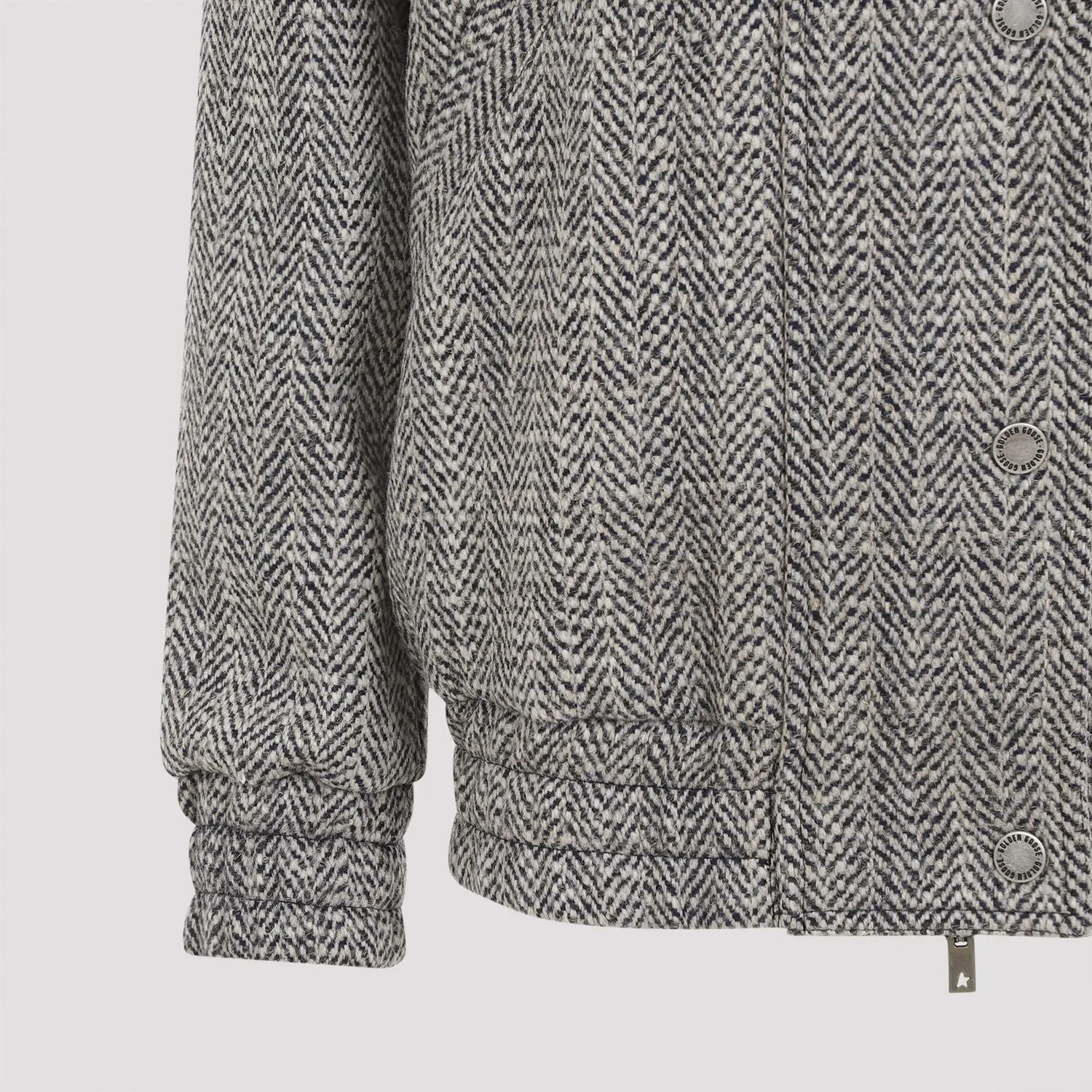 WOOL BLEND HERRINGBONE BOMBER JACKET sold by Lord & Taylor product image thumbnail 4