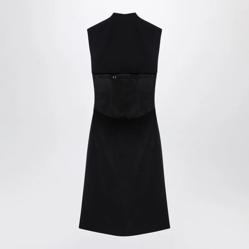BLACK WOOL BLEND SLEEVELESS DRESS sold by Lord & Taylor product image thumbnail 2