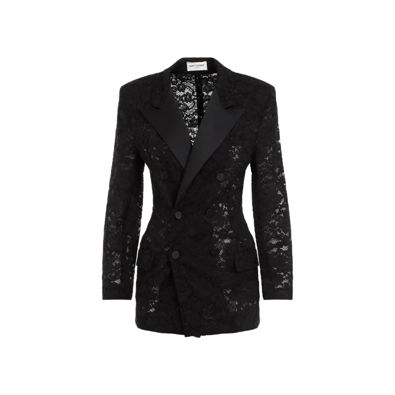 TUXEDO JACKET IN GUIPURE sold by Lord & Taylor