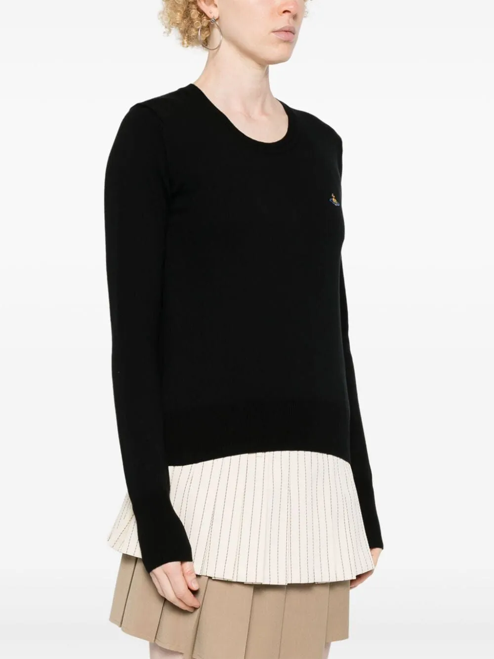 BEA COTTON BLEND CREW-NECK SWEATER sold by Lord & Taylor product image thumbnail 3