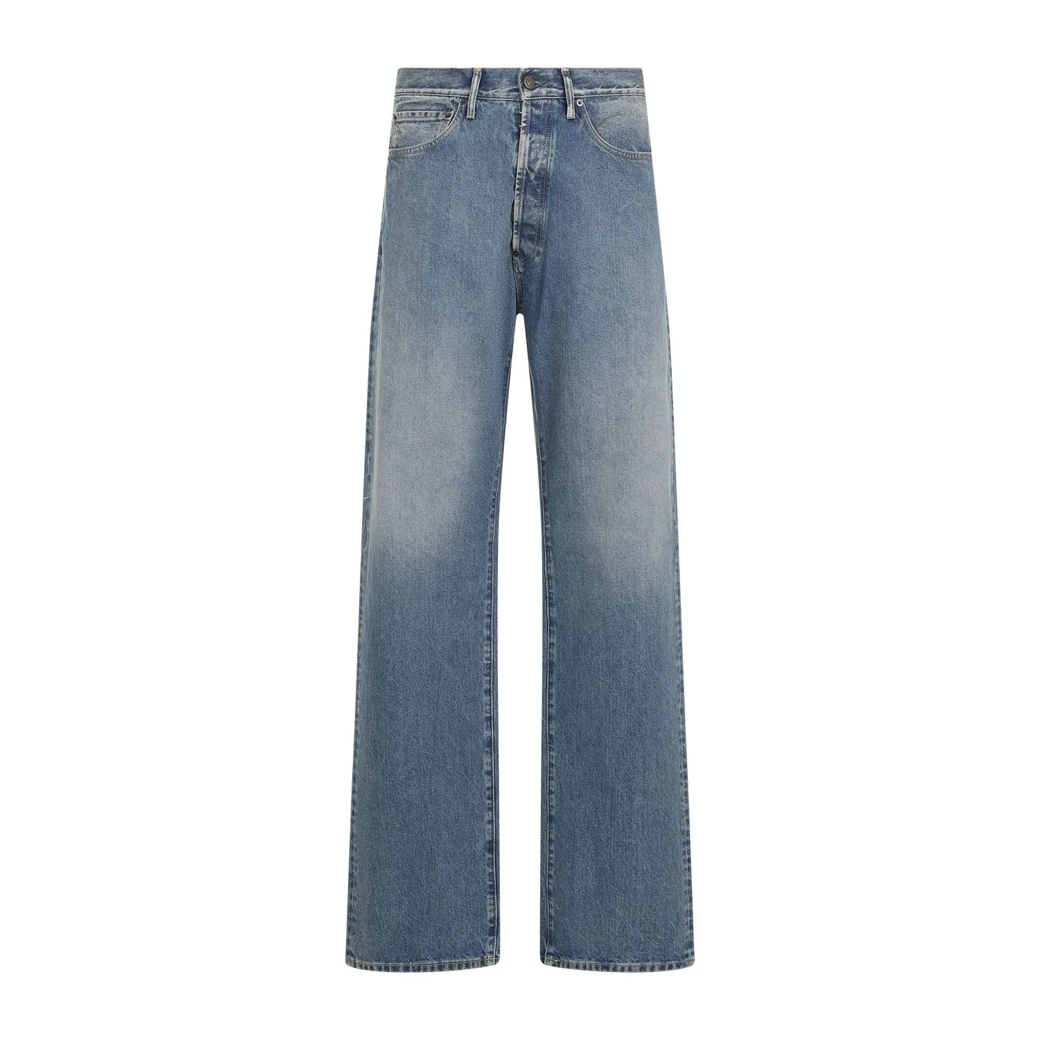 5-POCKET STRAIGHT-LEG JEANS sold by Lord & Taylor