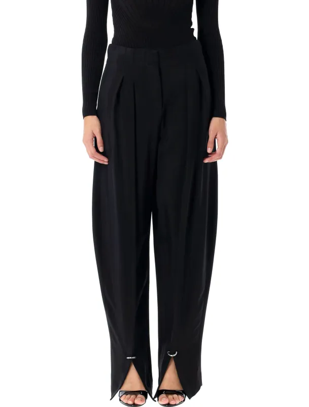 PIERCED LOOSE TAILORED TROUSERS made by Mugler