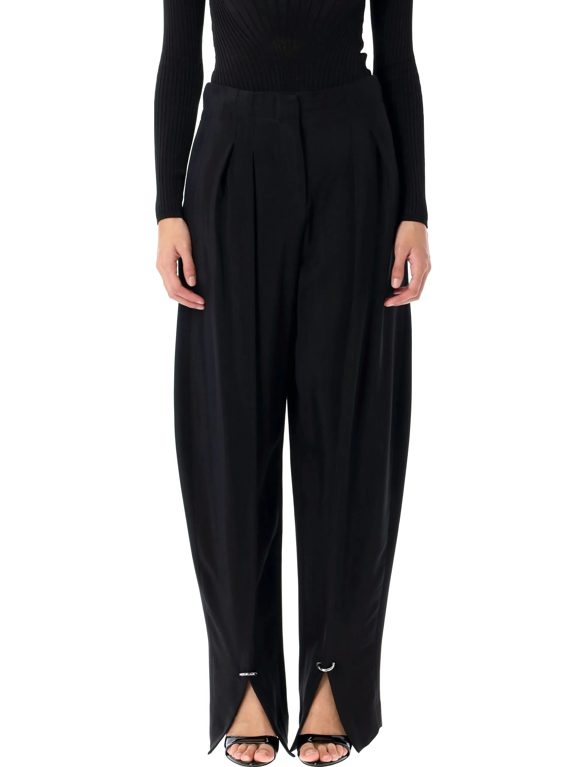 PIERCED LOOSE TAILORED TROUSERS sold by Lord & Taylor