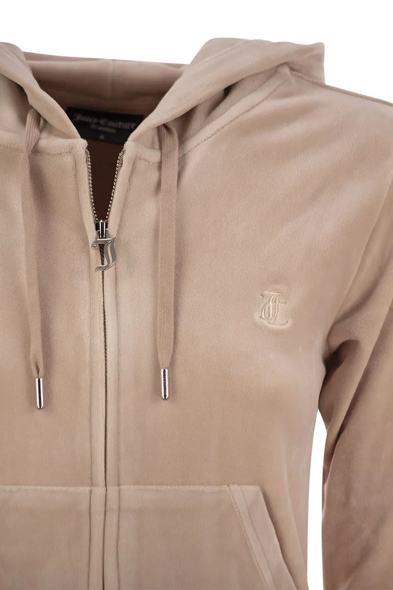 COTTON VELVET HOODIE sold by Lord & Taylor product image thumbnail 4