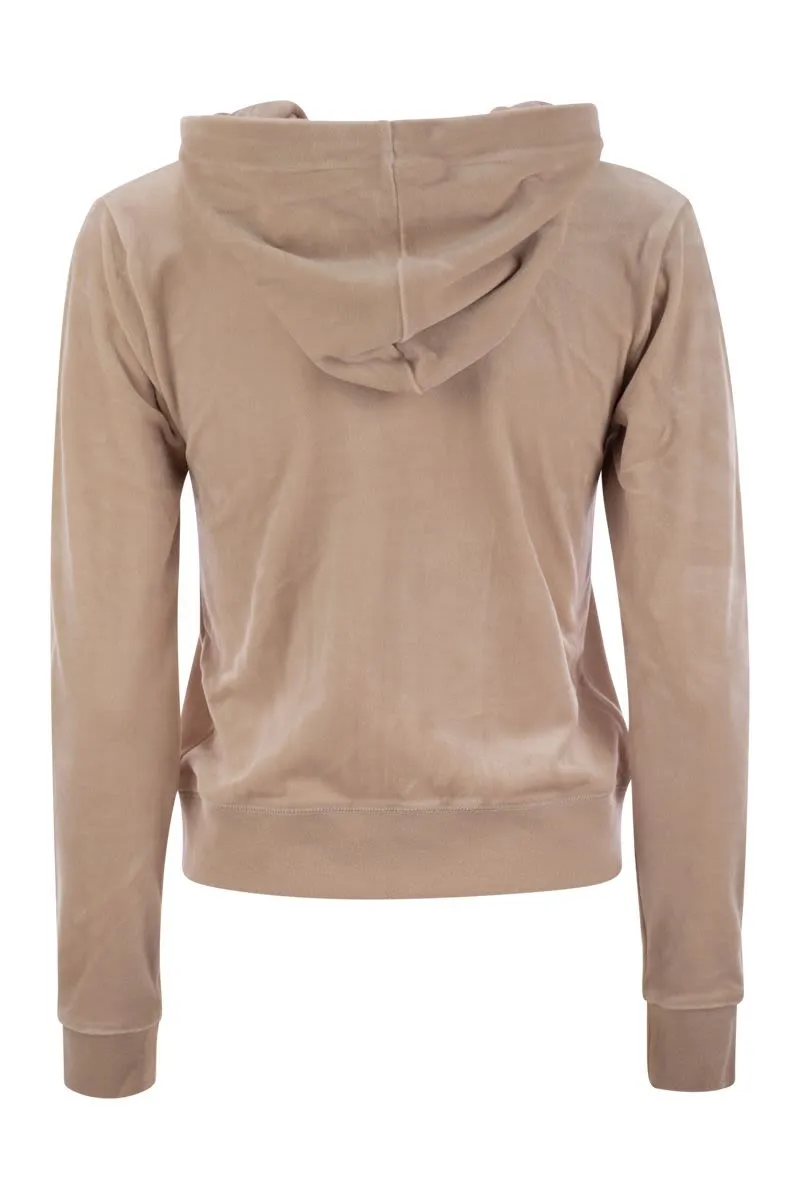 COTTON VELVET HOODIE sold by Lord & Taylor product image thumbnail 2