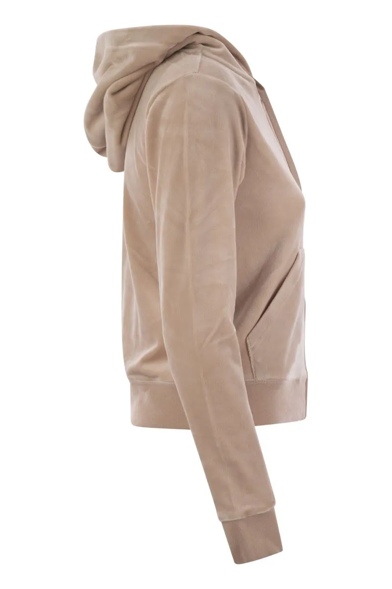 COTTON VELVET HOODIE sold by Lord & Taylor product image thumbnail 3