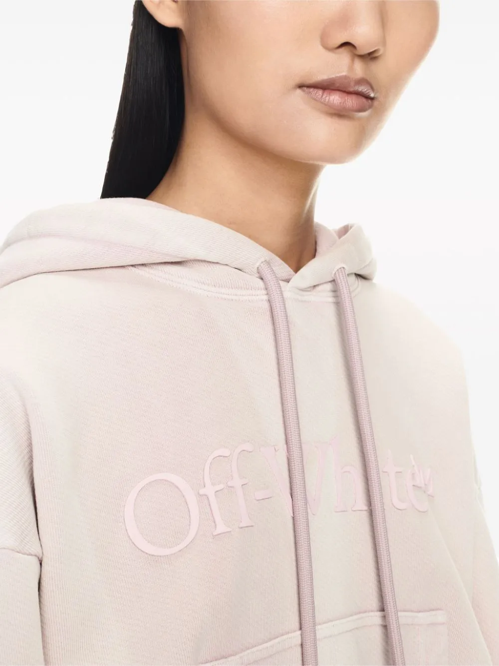 POWDER PINK COTTON HOODIE sold by Lord & Taylor product image thumbnail 4