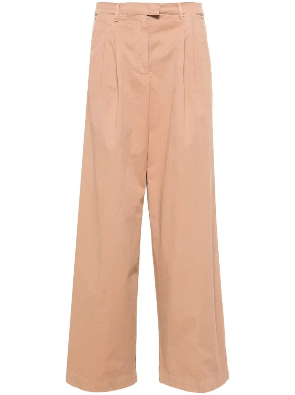 WIDE-LEG STRETCH-COTTON TROUSERS sold by Lord & Taylor