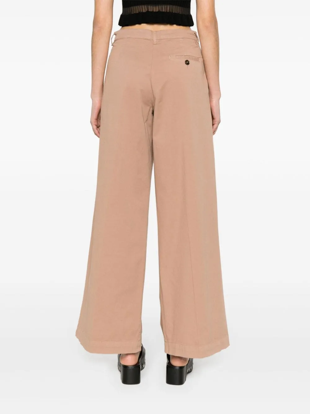 WIDE-LEG STRETCH-COTTON TROUSERS sold by Lord & Taylor product image thumbnail 2