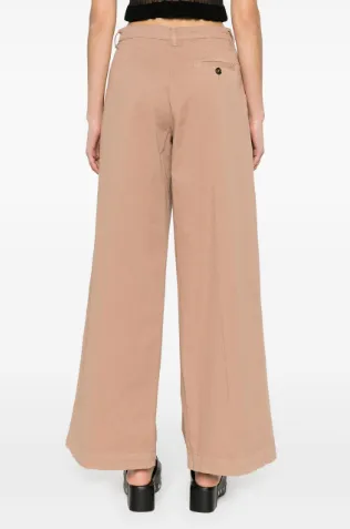 WIDE-LEG STRETCH-COTTON TROUSERS sold by Lord & Taylor product image thumbnail 3