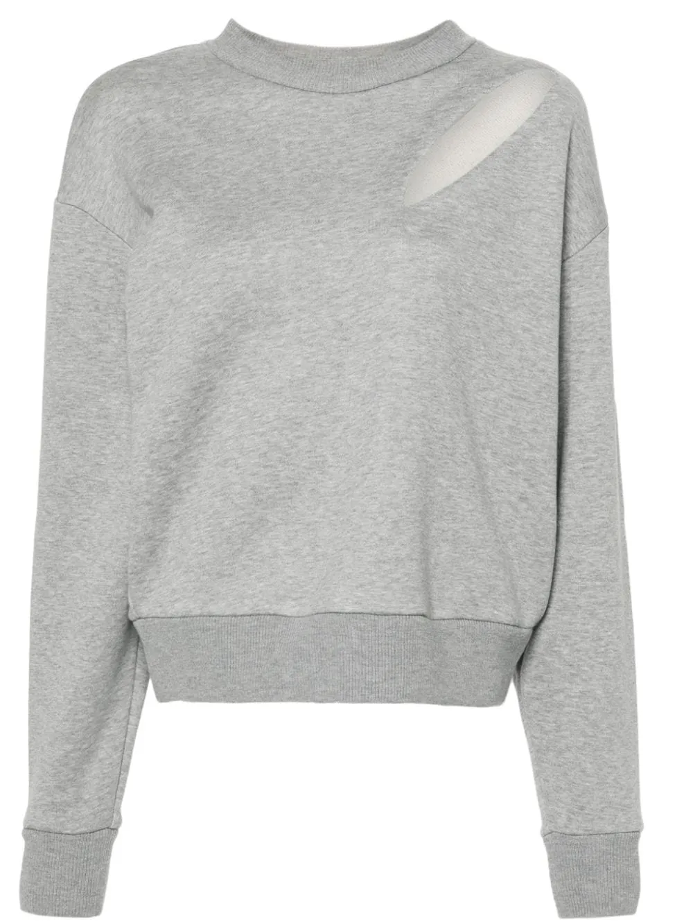 CREW NECK GREY COTTON SWEATER sold by Lord & Taylor