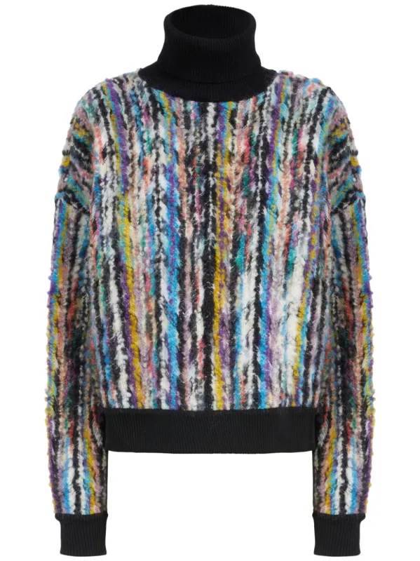 ABSTRACT PATTERN ROLL NECK SWEATER made by Missoni