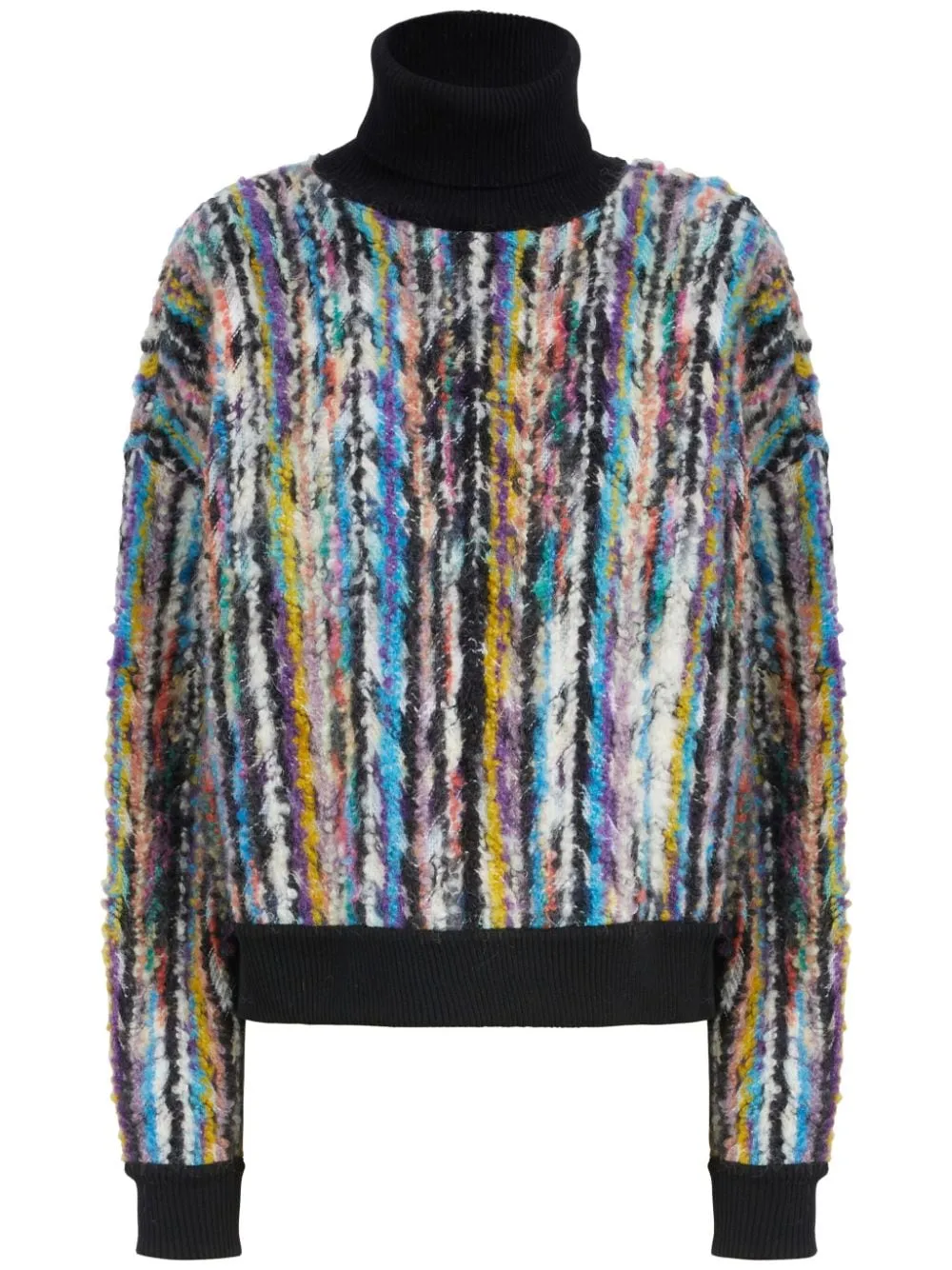 ABSTRACT PATTERN ROLL NECK SWEATER sold by Lord & Taylor