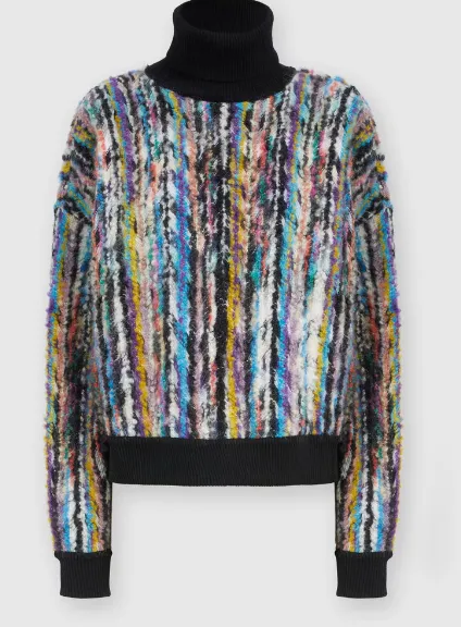 ABSTRACT PATTERN ROLL NECK SWEATER sold by Lord & Taylor product image thumbnail 3