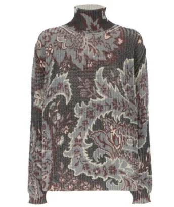 ALL-OVER FLORAL PRINT WOOL TOP sold by Lord & Taylor