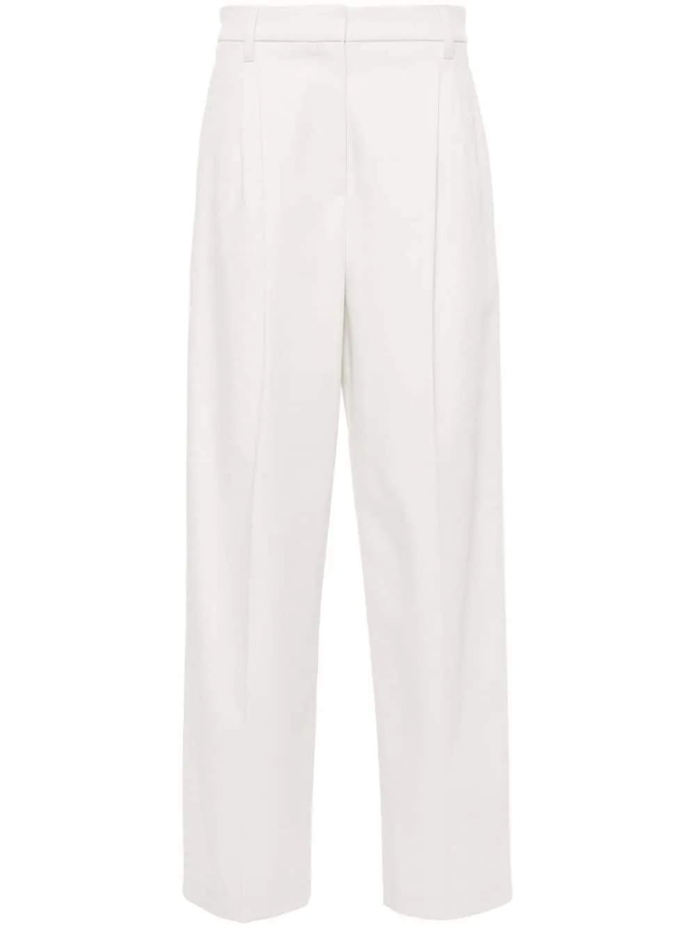 LIGHT BEIGE HIGH-WAISTED STRAIGHT JEANS sold by Lord & Taylor