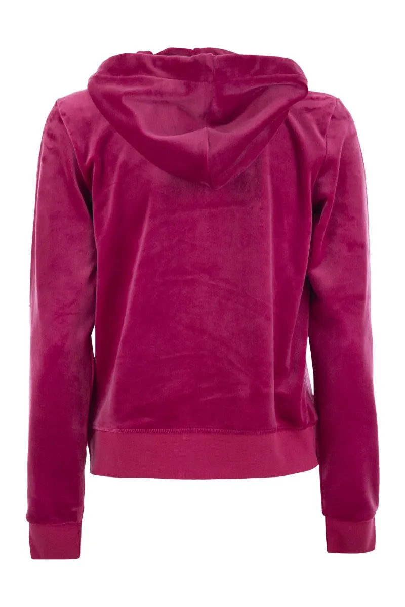 COTTON VELVET HOODIE sold by Lord & Taylor product image thumbnail 2