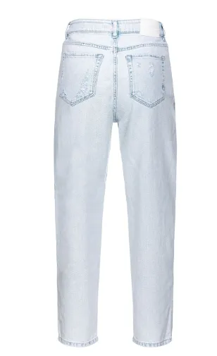 LIGHT BLUE RIPPED DENIM JEANS sold by Lord & Taylor product image thumbnail 3