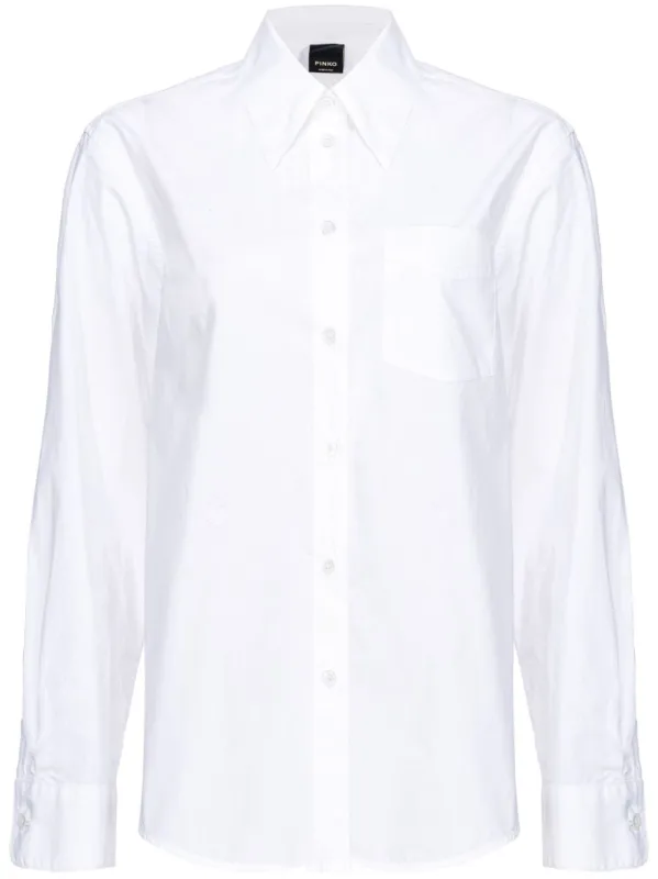 WHITE COTTON POPLIN SHIRT sold by Lord & Taylor