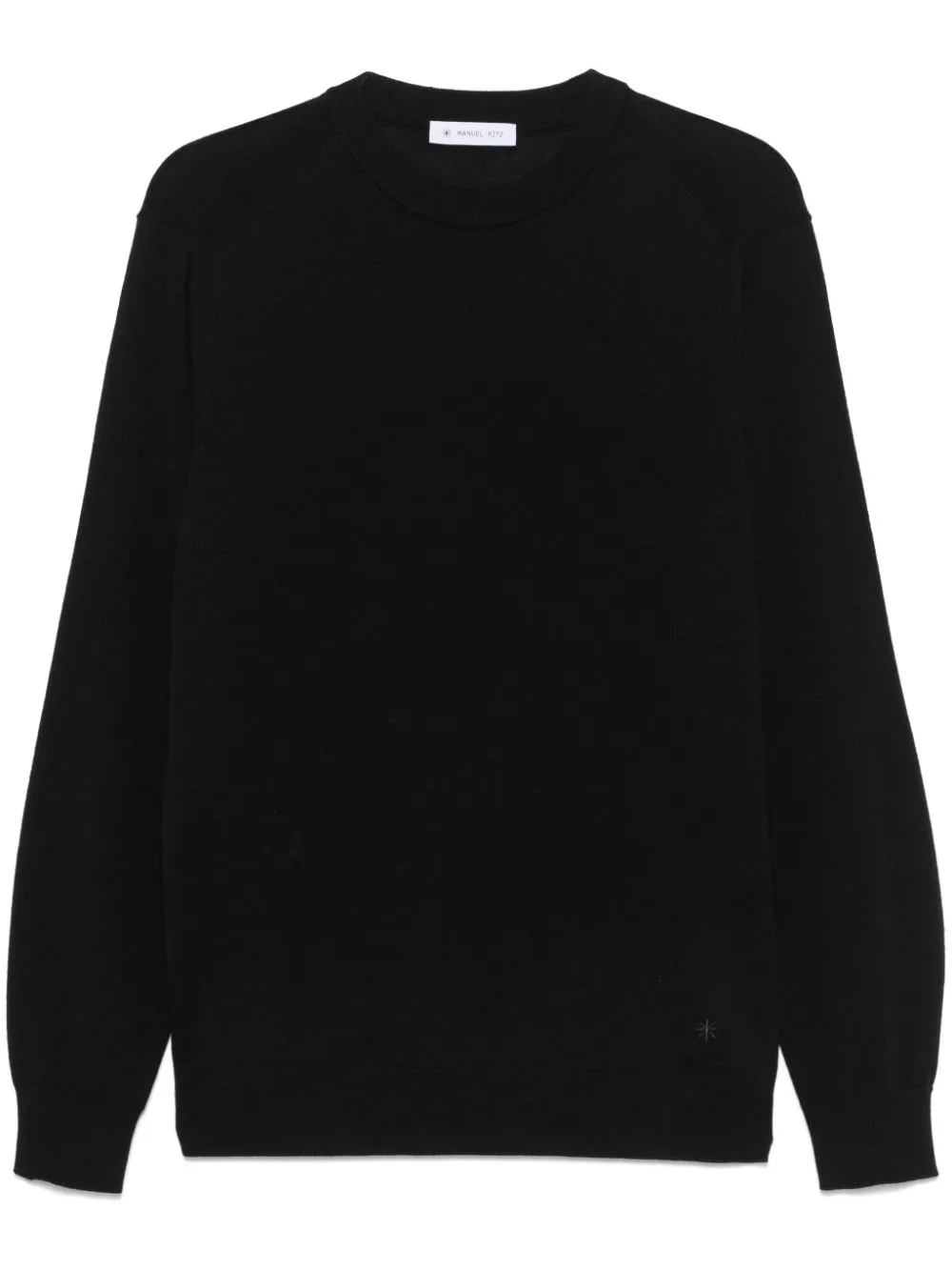 BLACK WOOL CREW NECK SWEATER sold by Lord & Taylor