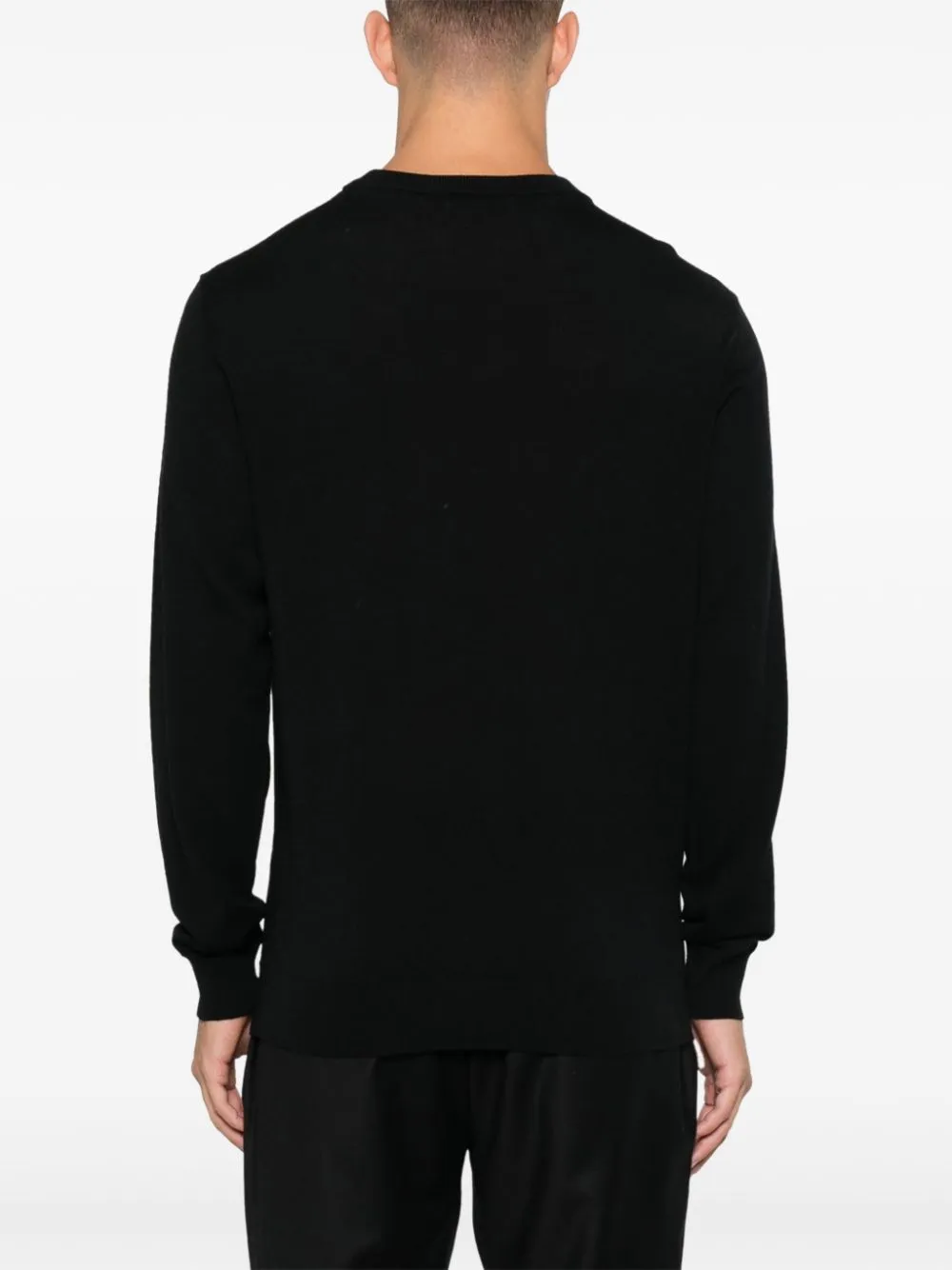 BLACK WOOL CREW NECK SWEATER sold by Lord & Taylor product image thumbnail 2