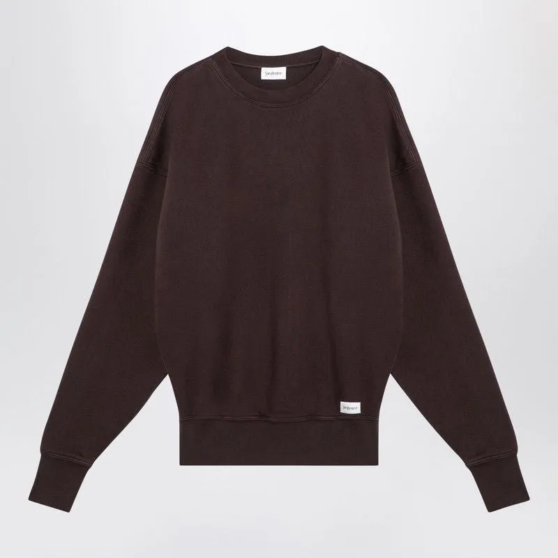 TAUPE COLOURED PLUSH COTTON SWEATSHIRT sold by Lord & Taylor
