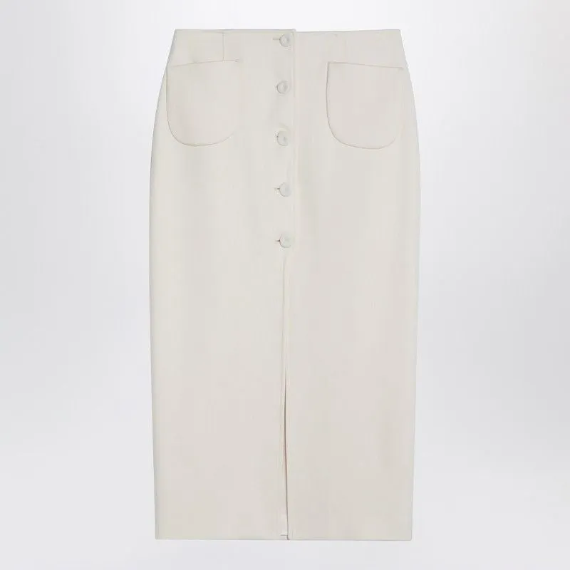 WHITE JAGGER MIDI SKIRT sold by Lord & Taylor