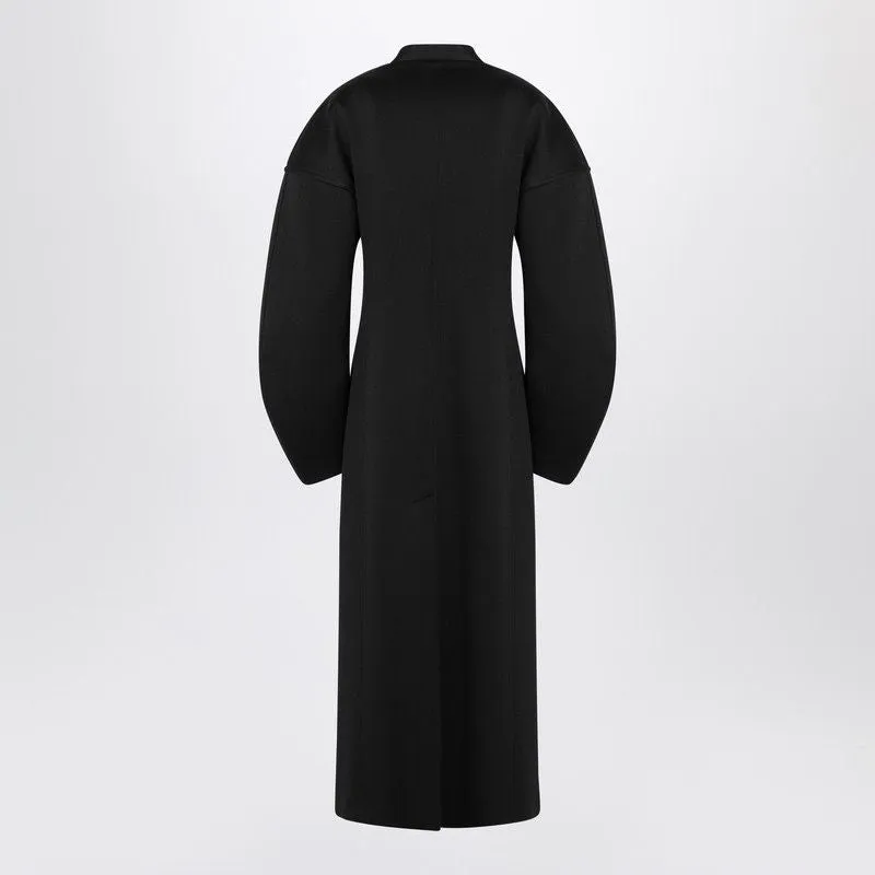 BLACK DOUBLE-BREASTED COAT IN VIRGIN WOOL sold by Lord & Taylor product image thumbnail 2
