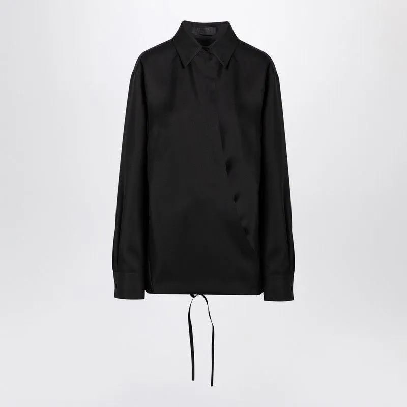 BLACK SHIRT WITH DRAWSTRING sold by Lord & Taylor