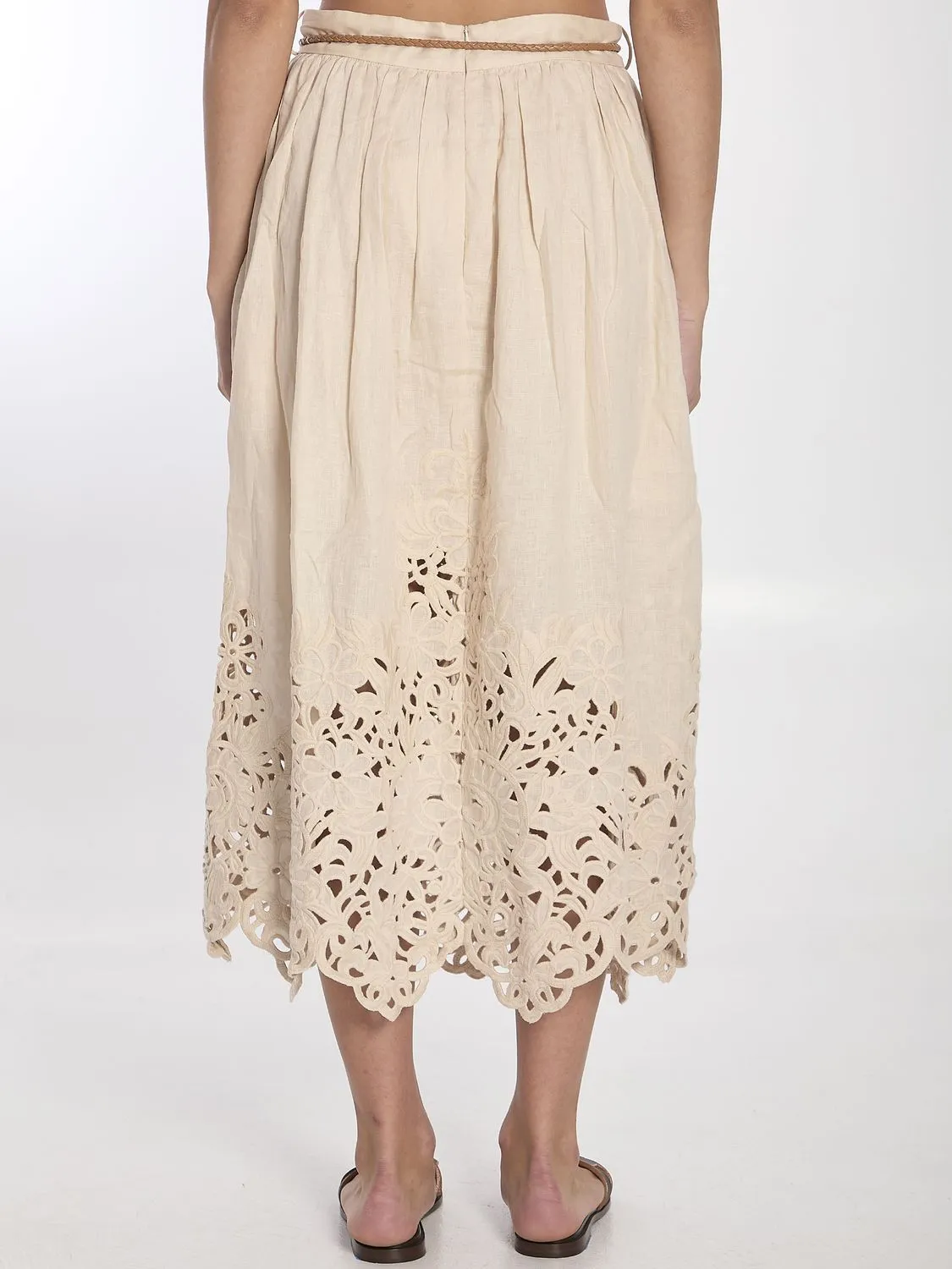 WYLIE EMBROIDERED MIDI SKIRT sold by Lord & Taylor product image thumbnail 4